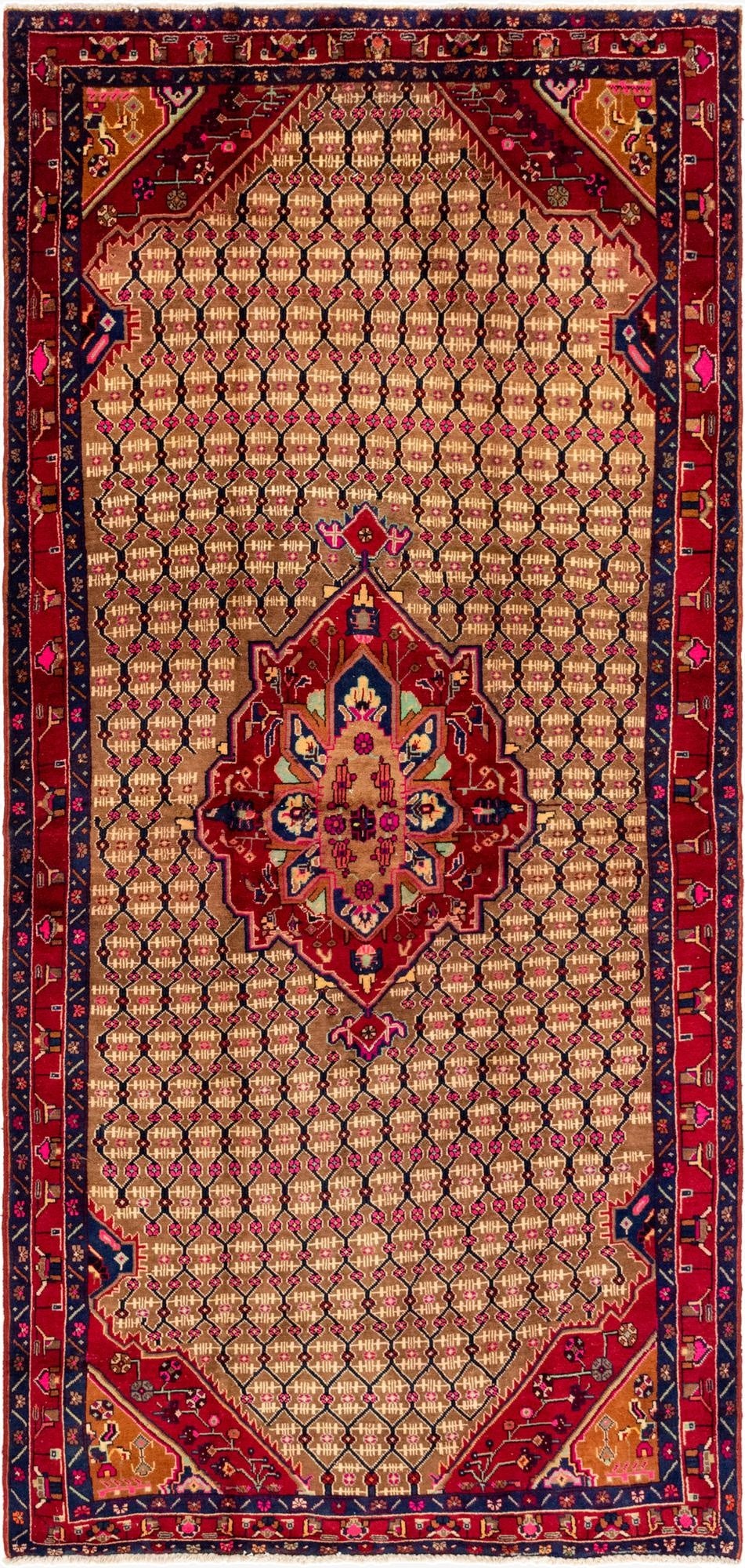 5' 3 x 11' 3  Hand Knotted Koliaei Persian Wool Runner Rug