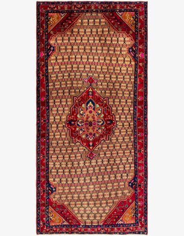 5' 3 x 11' 3 Hand Knotted Koliaei Persian Wool Runner Rug