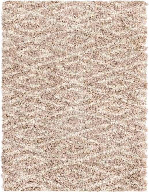 Detail image of 2' x 8' Lattice Shag Runner Rug