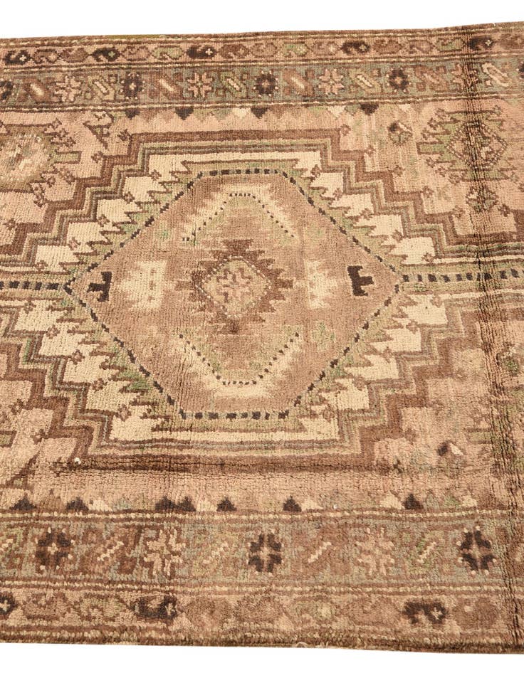 Detail image of 3' 8 x 8' 9 Hand Knotted Meshkin Persian Wool Runner Rug