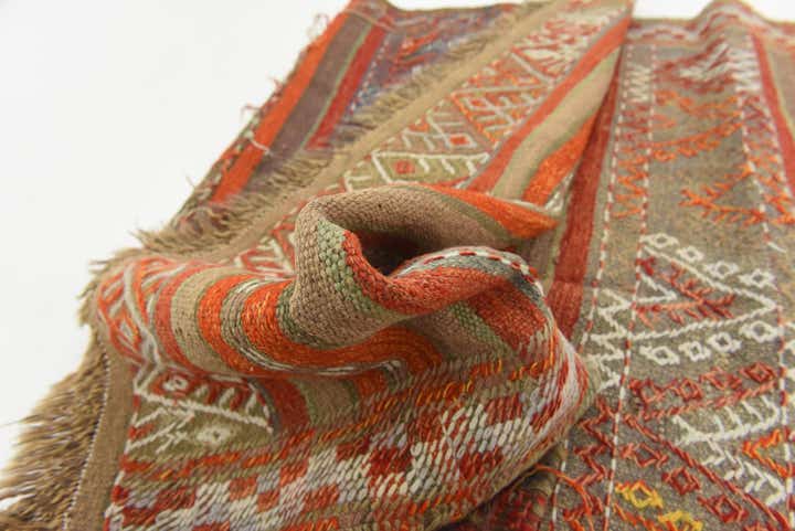 4' 4 x 9' Hand Knotted Moroccan Wool Runner Rug