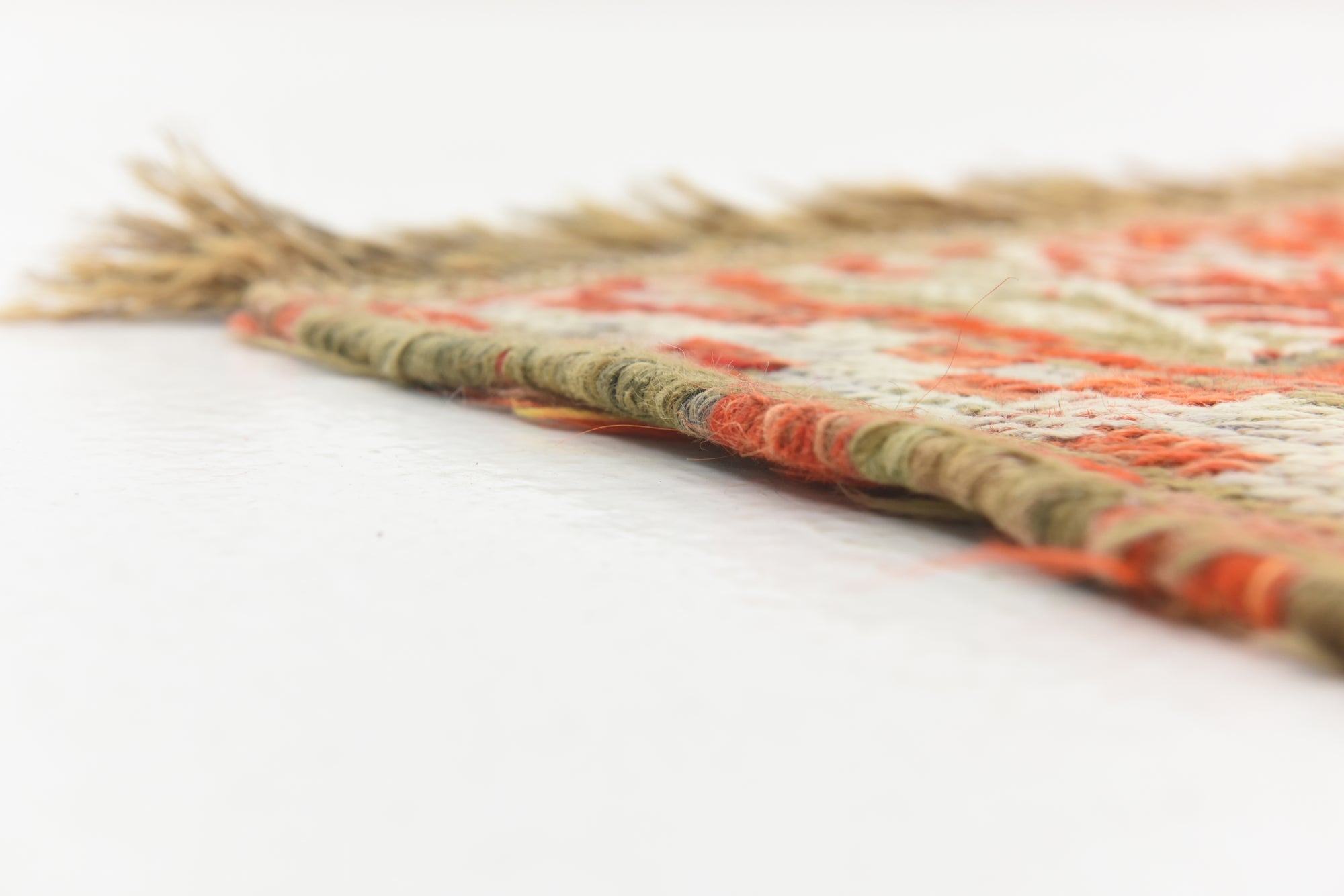 4' 4 x 9' Hand Knotted Moroccan Wool Runner Rug