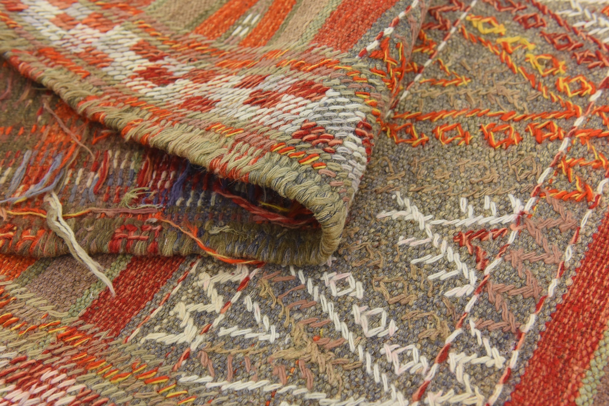 4' 4 x 9' Hand Knotted Moroccan Wool Runner Rug