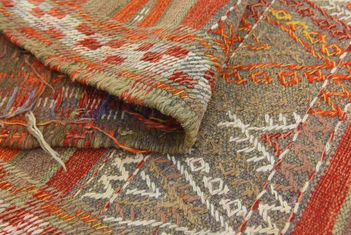4' 4 x 9' Hand Knotted Moroccan Wool Runner Rug