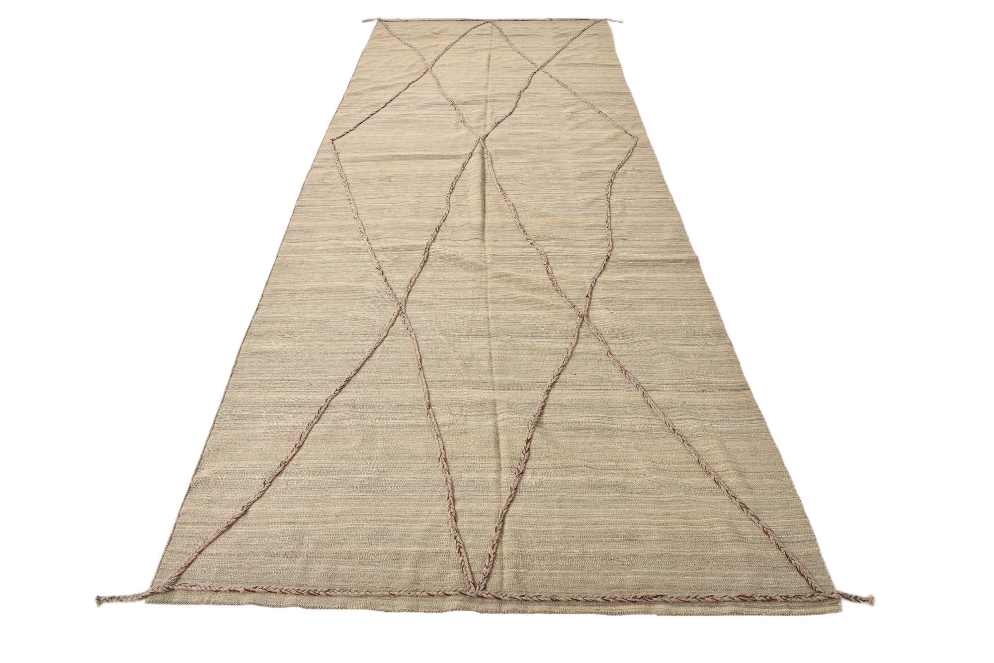 6' x 16' 7 Hand Knotted Moroccan Wool Runner Rug