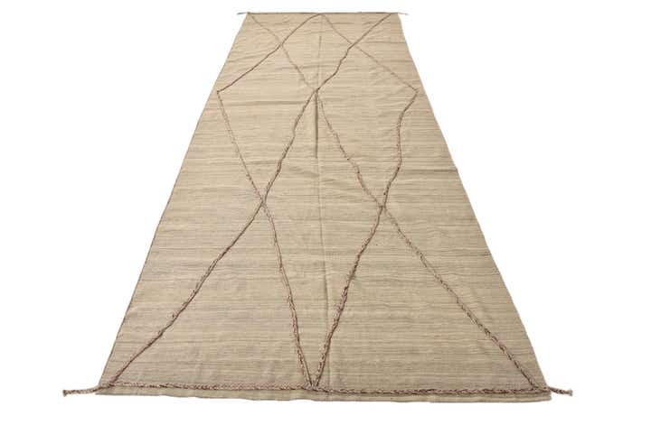 6' x 16' 7 Hand Knotted Moroccan Wool Runner Rug