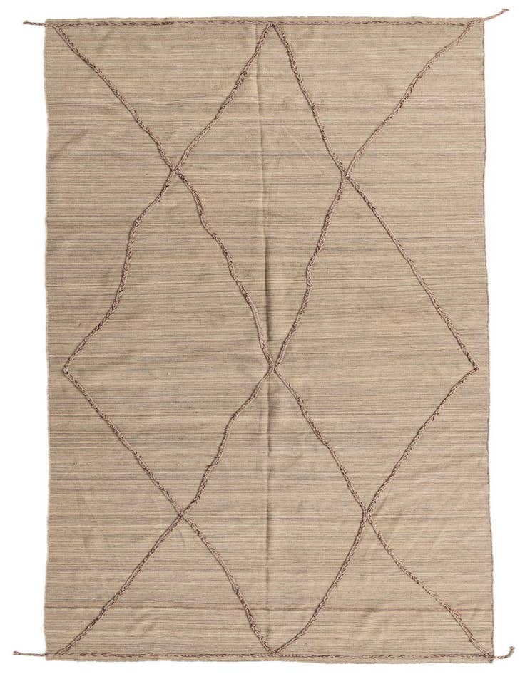 Detail image of 6' x 16' 7 Hand Knotted Moroccan Wool Runner Rug