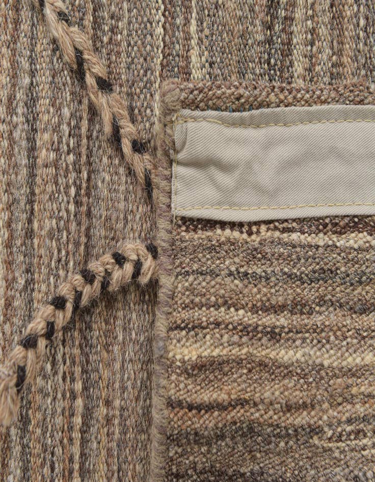 Detail image of 2' 6 x 12' 7  Hand Knotted Moroccan Wool Runner Rug