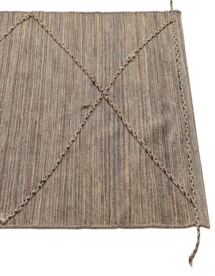 Detail image of 2' 6 x 12' 7  Hand Knotted Moroccan Wool Runner Rug