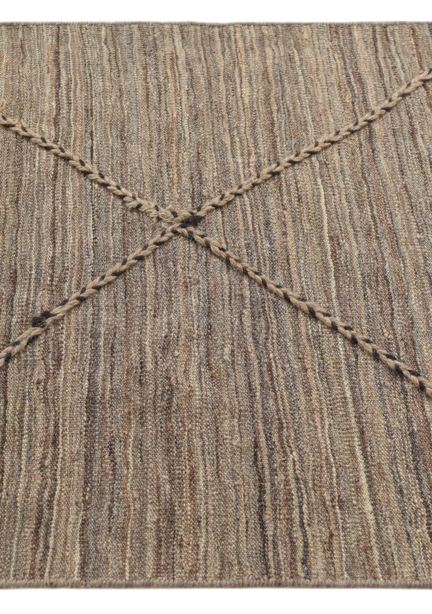 2' 6 x 12' 7 Hand Knotted Moroccan Wool Runner Rug