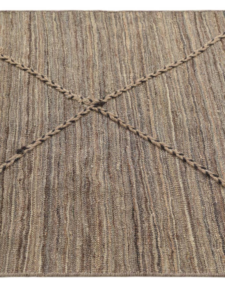 Detail image of 2' 6 x 12' 7 Hand Knotted Moroccan Wool Runner Rug