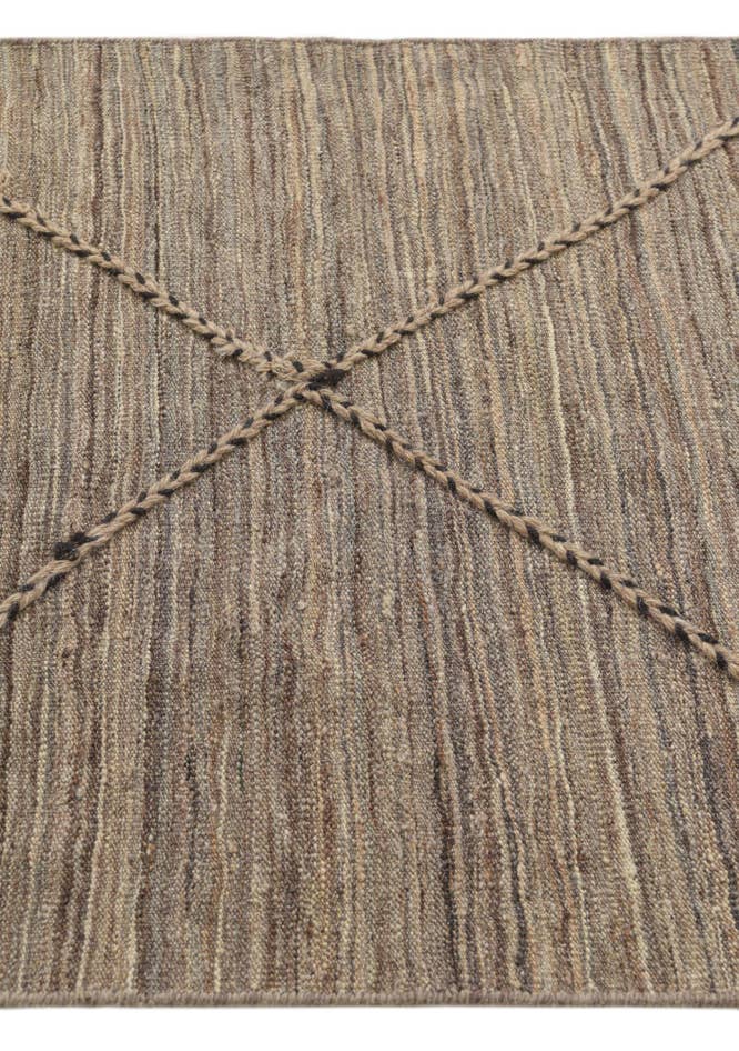 Detail image of 2' 6 x 12' 7 Hand Knotted Moroccan Wool Runner Rug