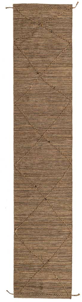 2' 6 x 12' 7 Hand Knotted Moroccan Wool Runner Rug