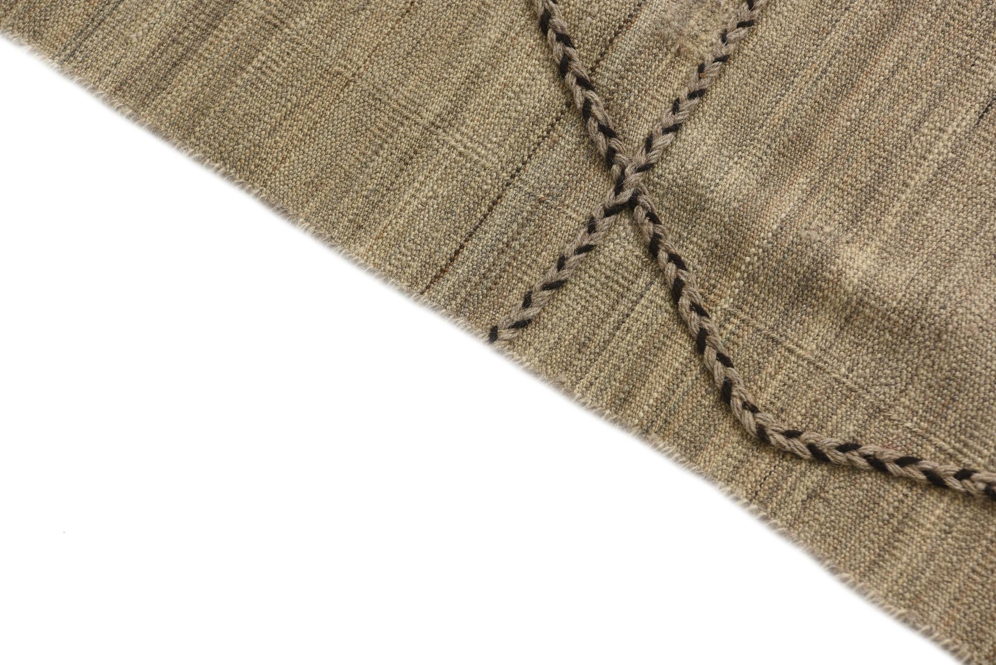 4' 7 x 10' 3 Hand Knotted Moroccan Wool Runner Rug