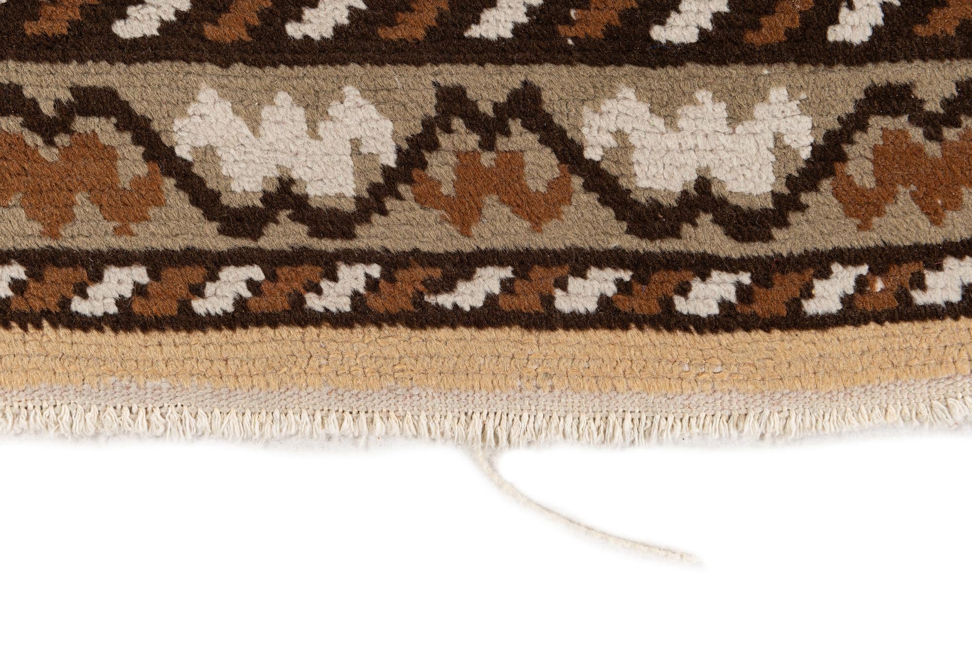 2' 10 x 9' 9 Hand Knotted Moroccan Wool Runner Rug