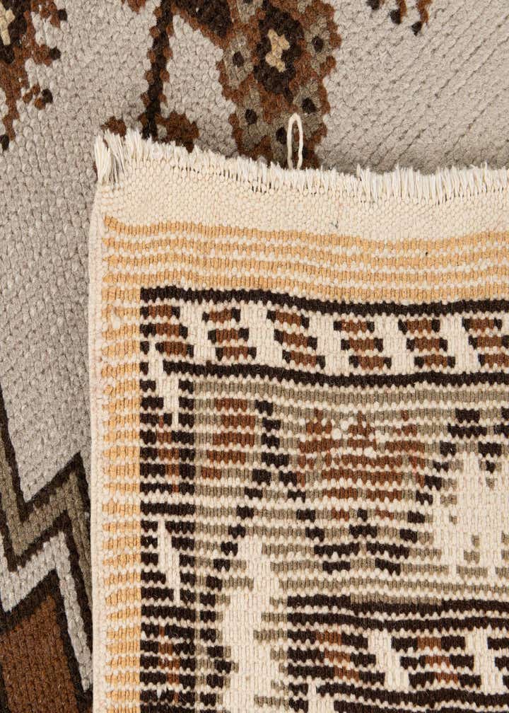 2' 10 x 9' 9 Hand Knotted Moroccan Wool Runner Rug