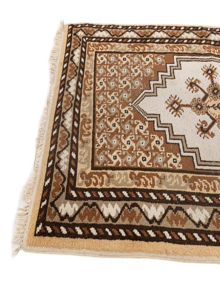 Detail image of 2' 10 x 9' 9  Hand Knotted Moroccan Wool Runner Rug