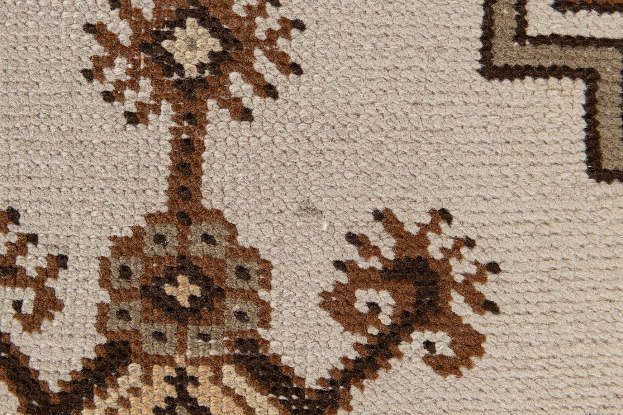 2' 10 x 9' 9 Hand Knotted Moroccan Wool Runner Rug