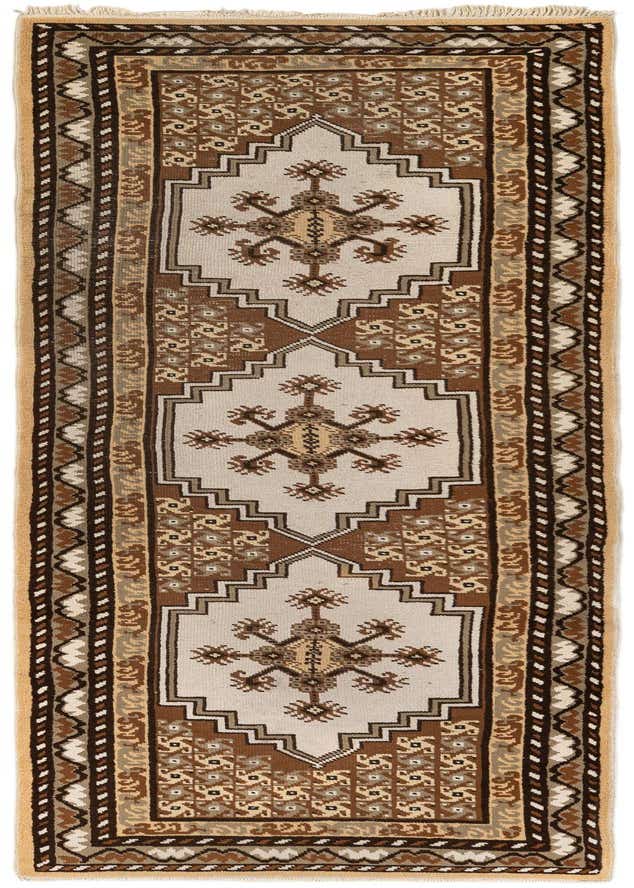 2' 10 x 9' 9 Hand Knotted Moroccan Wool Runner Rug