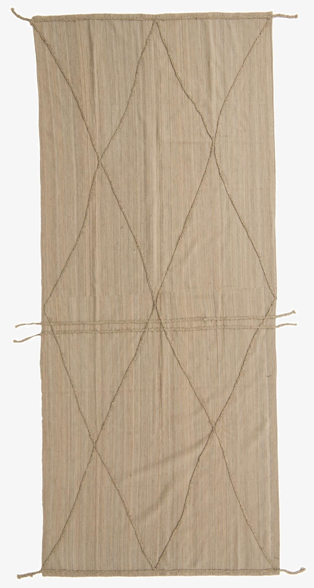 5' 6 x 13'  Hand Knotted Moroccan Wool Runner Rug