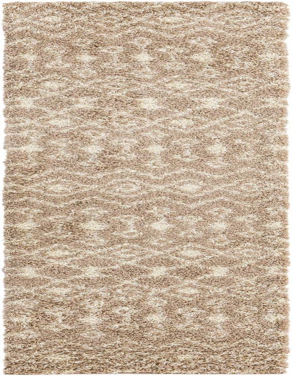 Detail image of 2' 7 x 10' Moroccan Trellis Shag Runner Rug
