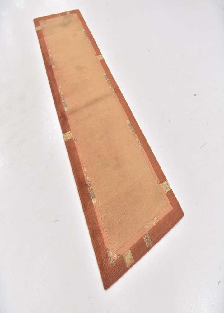 2' 9 x 8' 10 Hand Knotted Nepal Wool Runner Rug