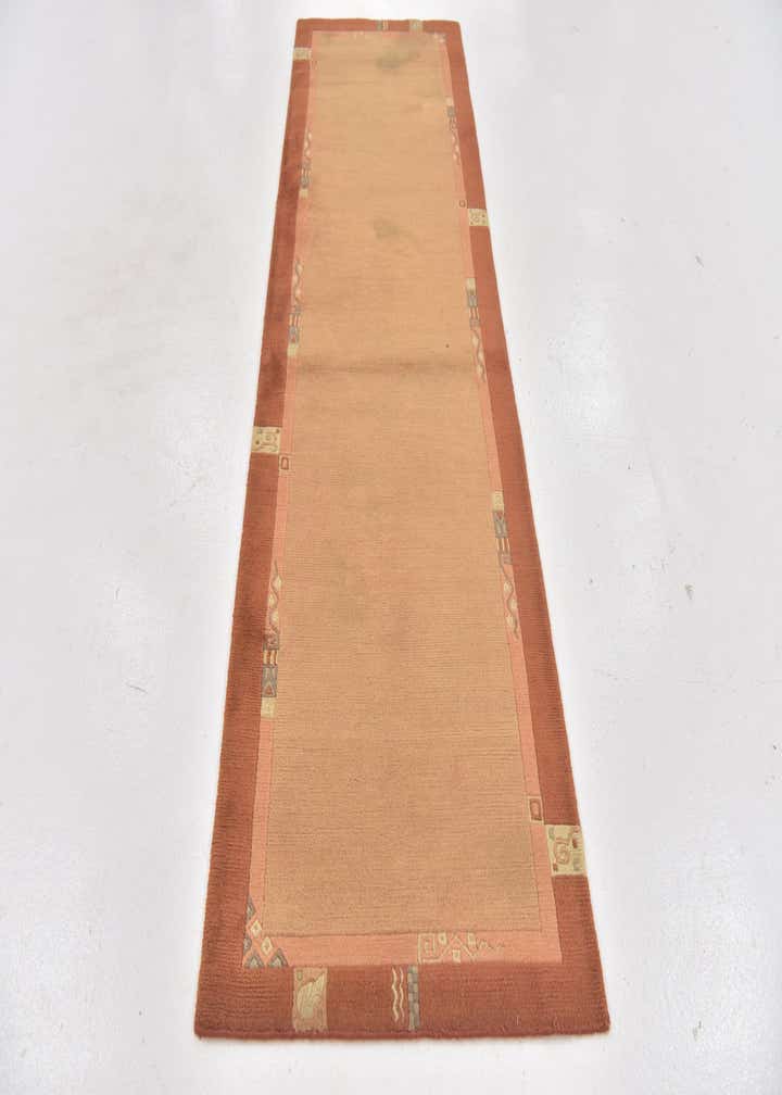 2' 9 x 8' 10 Hand Knotted Nepal Wool Runner Rug