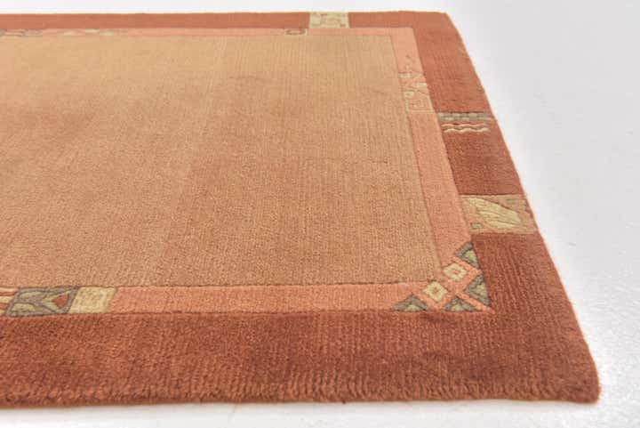 2' 9 x 8' 10 Hand Knotted Nepal Wool Runner Rug