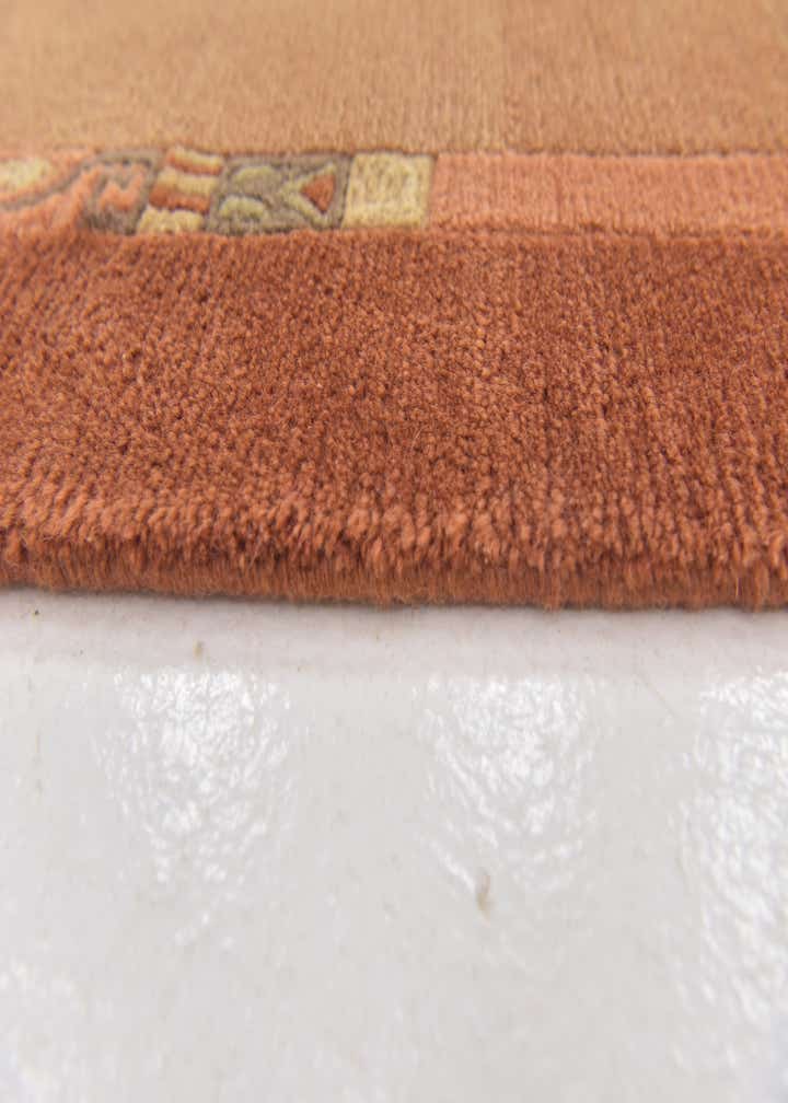 2' 9 x 8' 10 Hand Knotted Nepal Wool Runner Rug