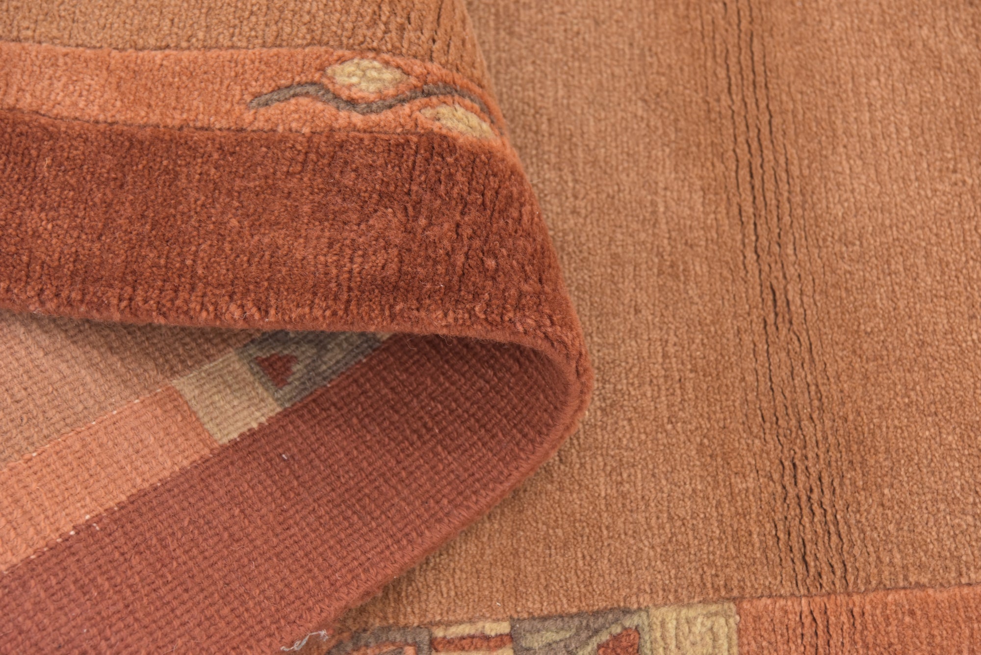 2' 9 x 8' 10 Hand Knotted Nepal Wool Runner Rug
