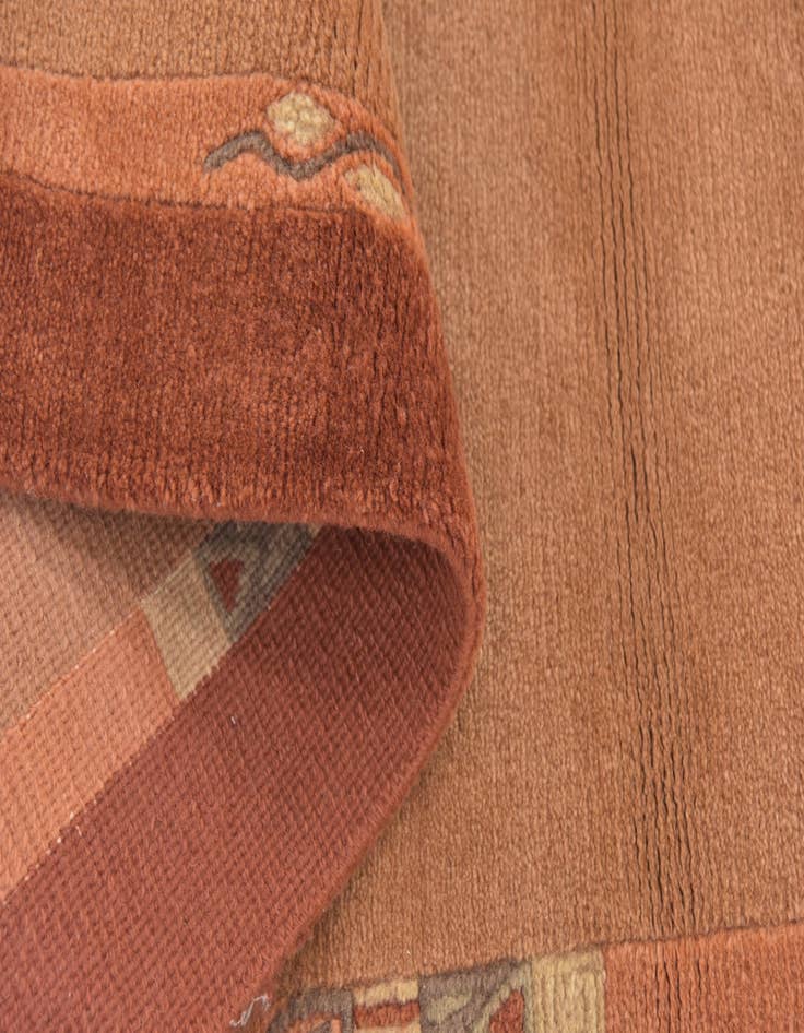 Detail image of 2' 9 x 8' 10 Hand Knotted Nepal Wool Runner Rug