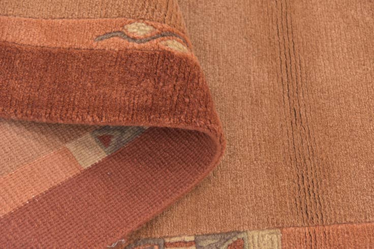 Detail image of 2' 9 x 8' 10 Hand Knotted Nepal Wool Runner Rug