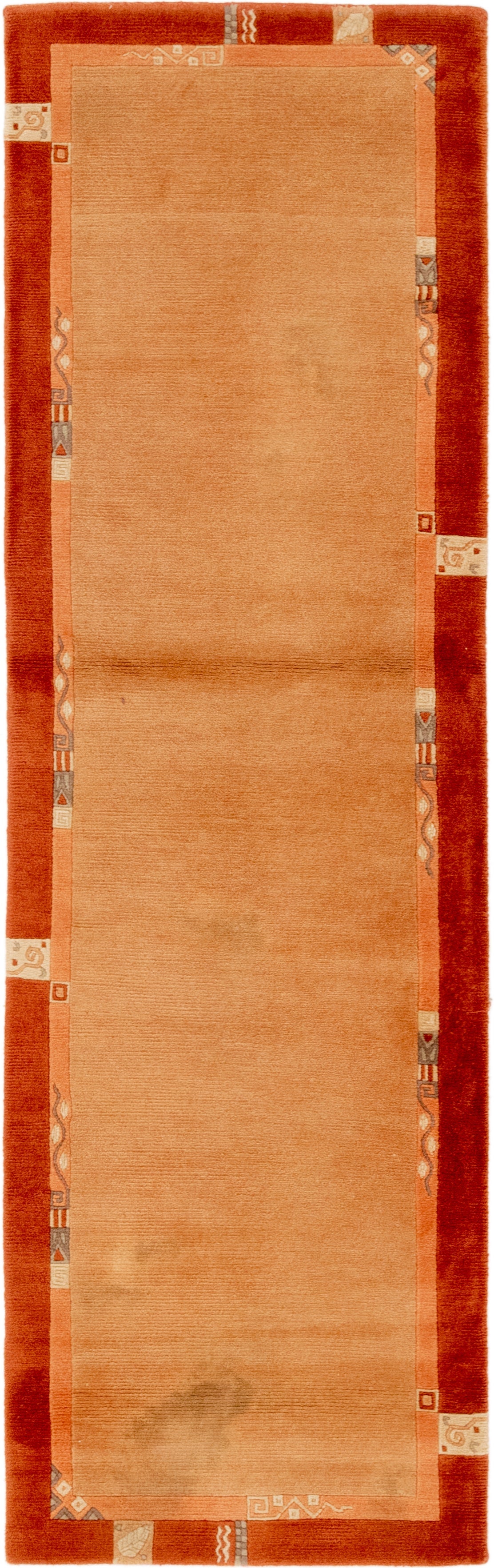 2' 9 x 8' 10 Hand Knotted Nepal Wool Runner Rug