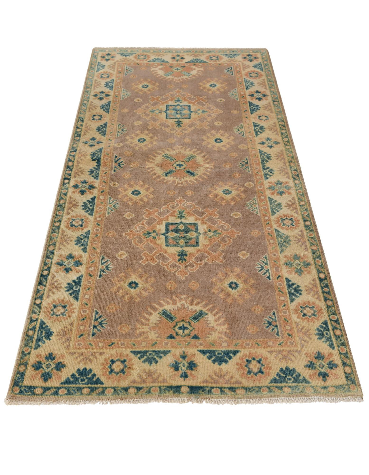 2' 7 x 5' 9 Hand Knotted Oushak Wool Runner Rug