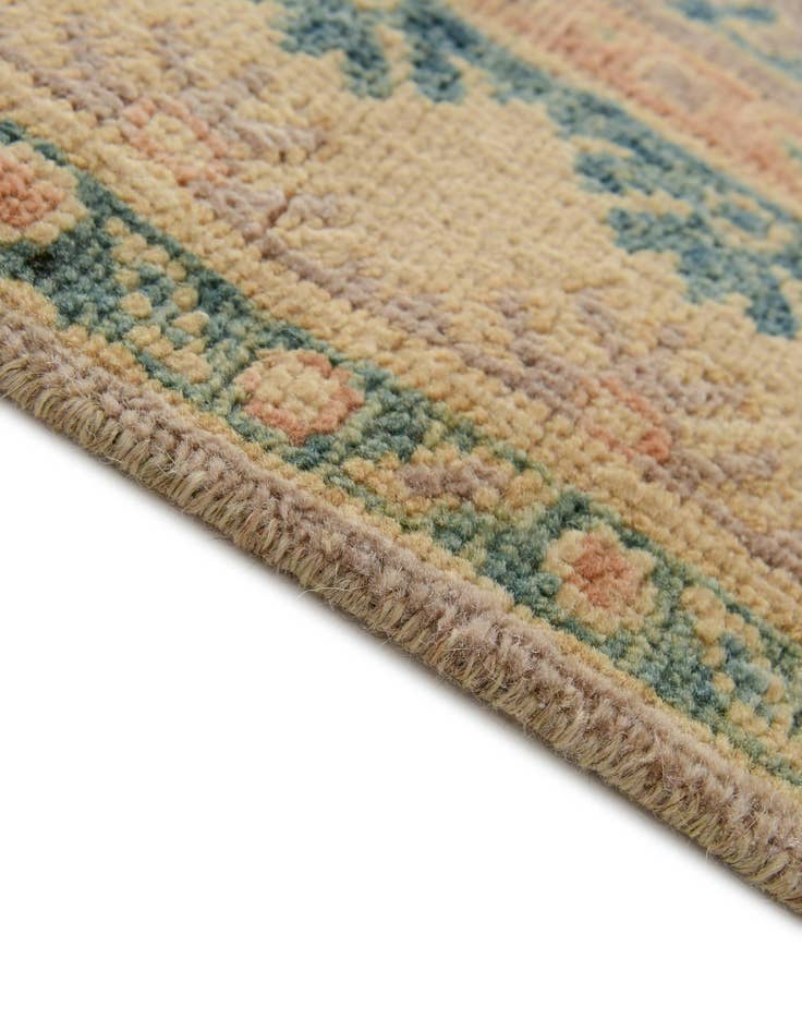 Detail image of 2' 7 x 5' 9  Hand Knotted Oushak Wool Runner Rug