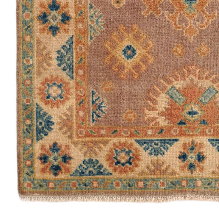 Detail image of 2' 7 x 5' 9 Hand Knotted Oushak Wool Runner Rug