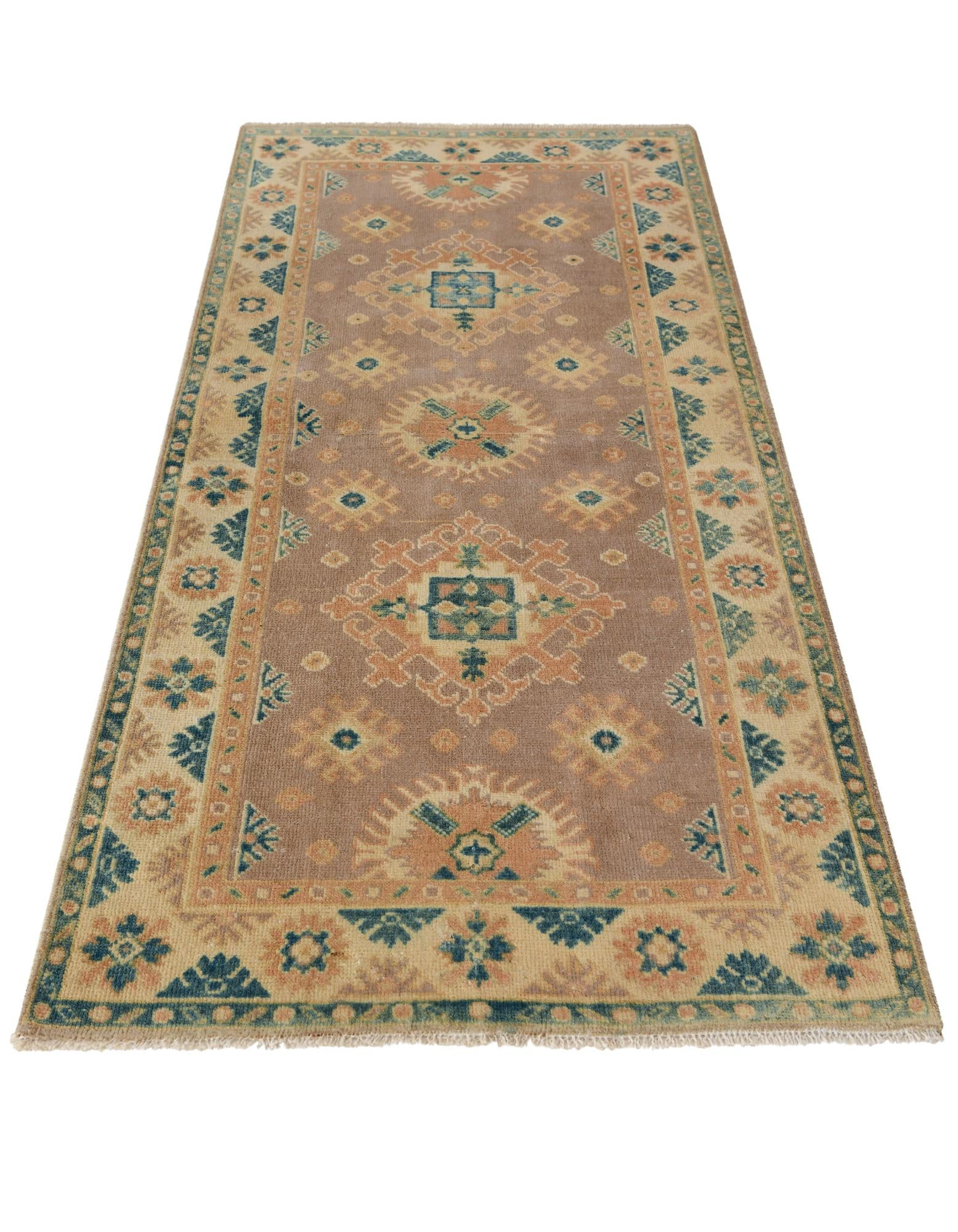 2' 7 x 5' 9 Hand Knotted Oushak Wool Runner Rug