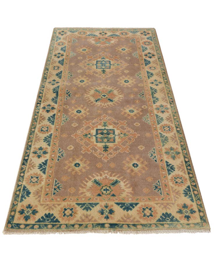 Detail image of 2' 7 x 5' 9  Hand Knotted Oushak Wool Runner Rug