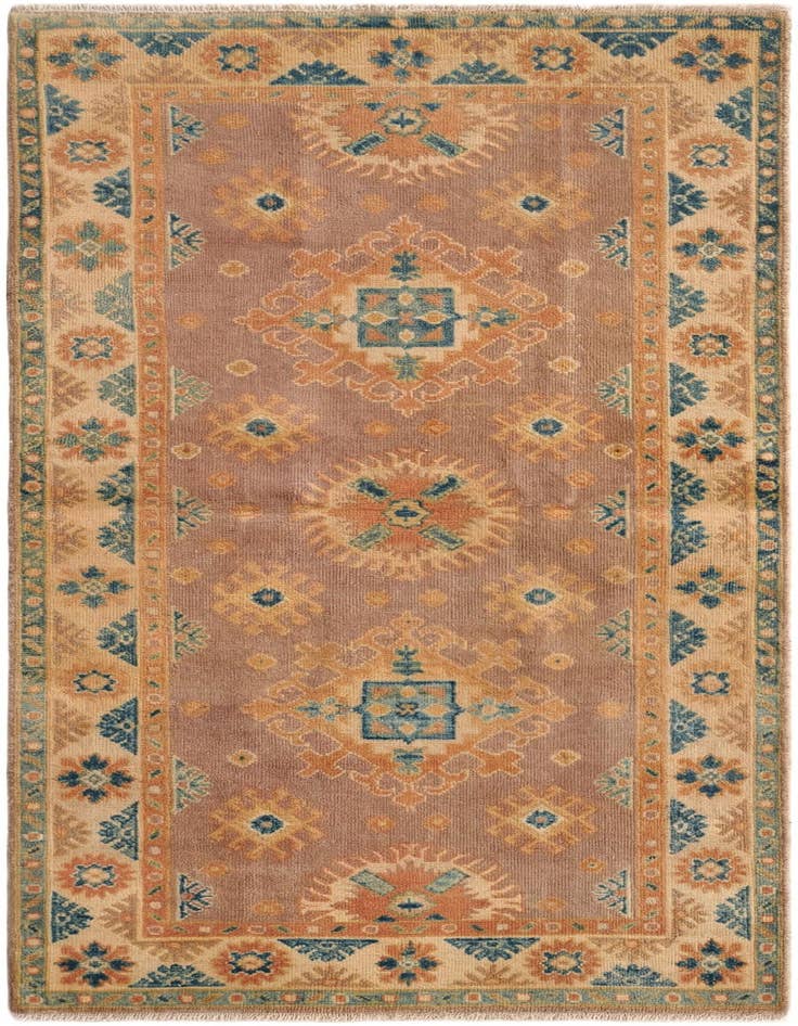 Detail image of 2' 7 x 5' 9 Hand Knotted Oushak Wool Runner Rug
