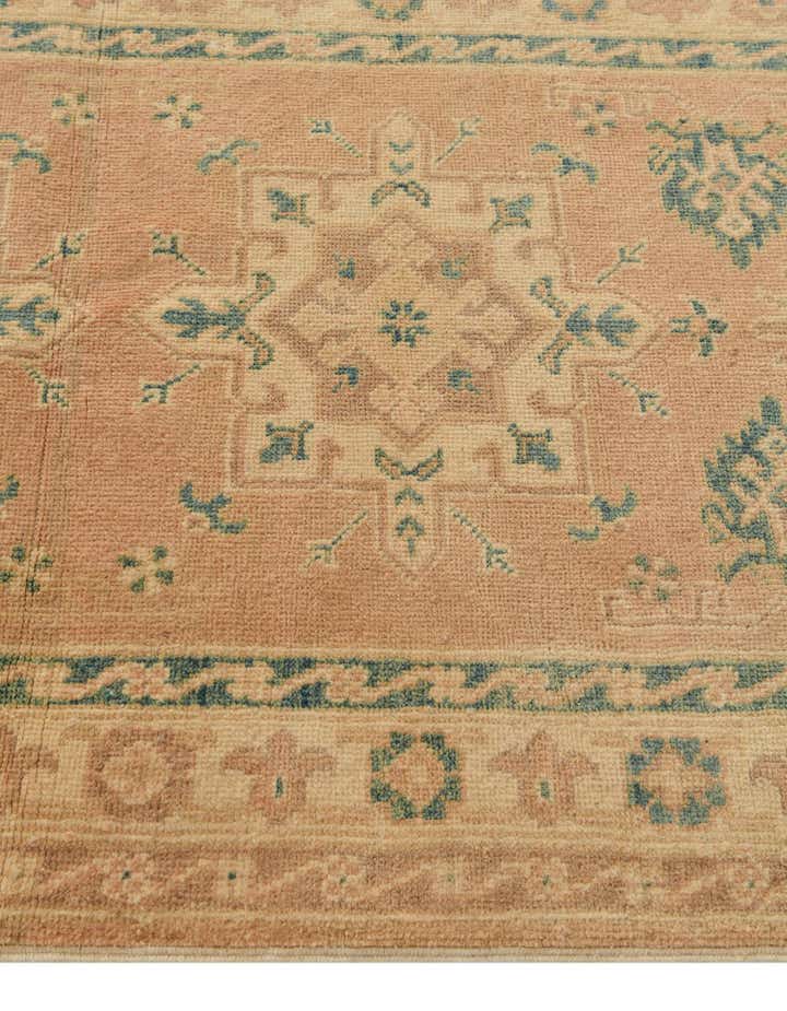 2' 7 x 6' 10 Hand Knotted Oushak Wool Runner Rug