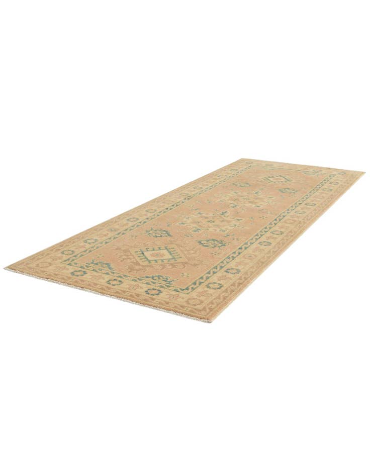 Detail image of 2' 7 x 6' 10 Hand Knotted Oushak Wool Runner Rug