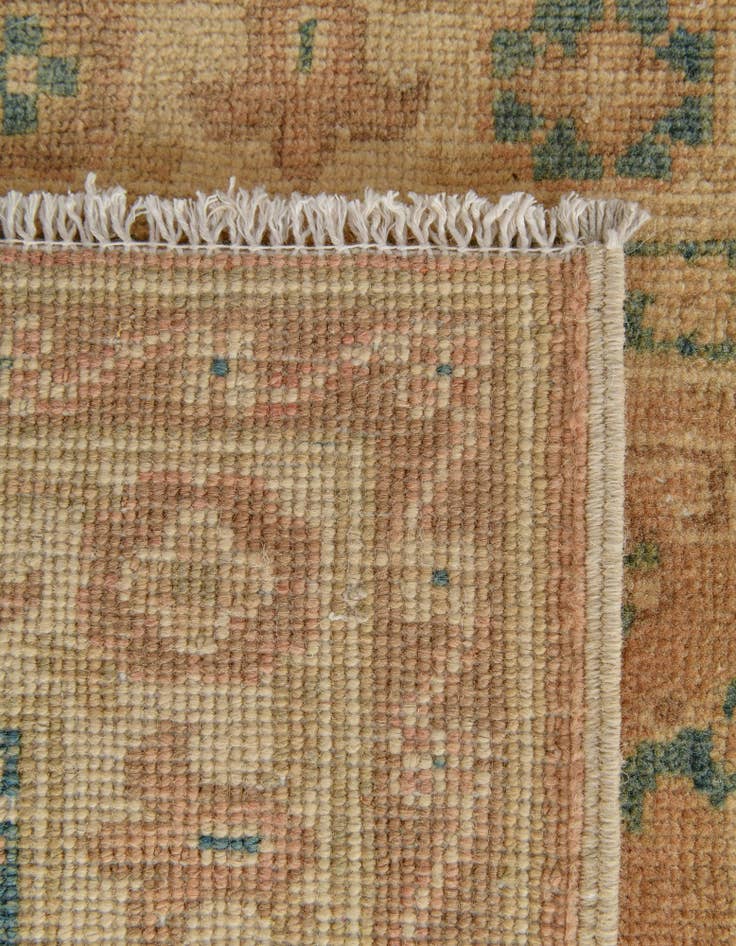 Detail image of 2' 7 x 6' 10  Hand Knotted Oushak Wool Runner Rug