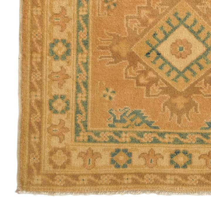 2' 7 x 6' 10 Hand Knotted Oushak Wool Runner Rug