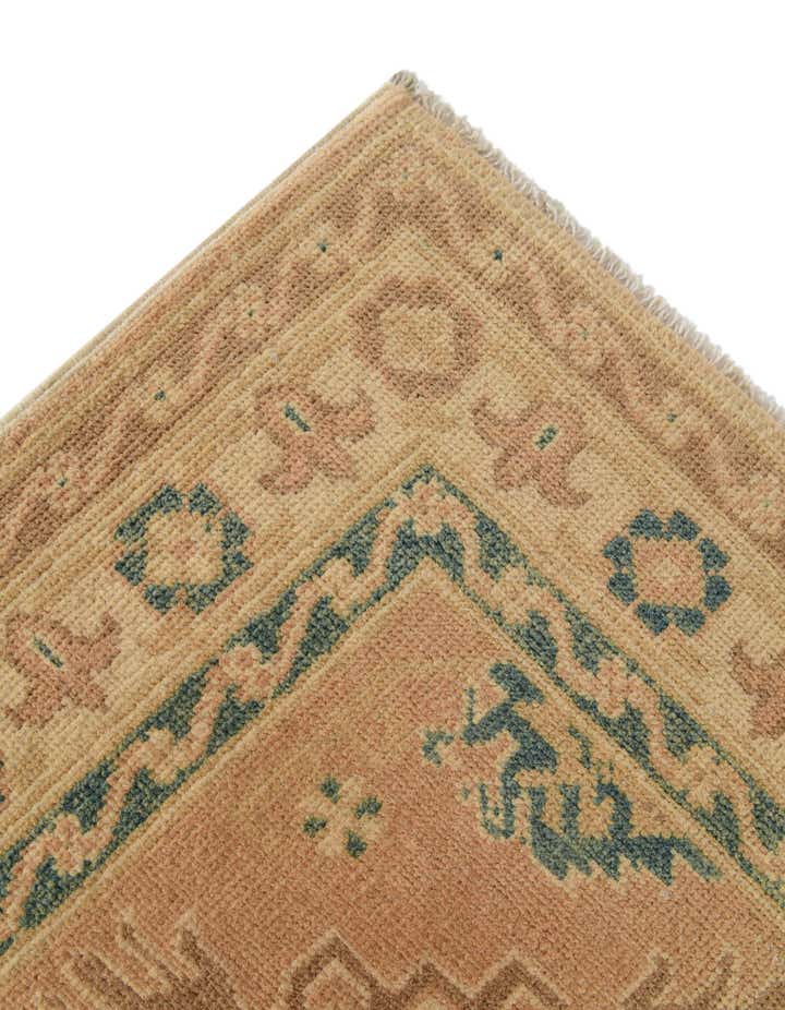 2' 7 x 6' 10 Hand Knotted Oushak Wool Runner Rug