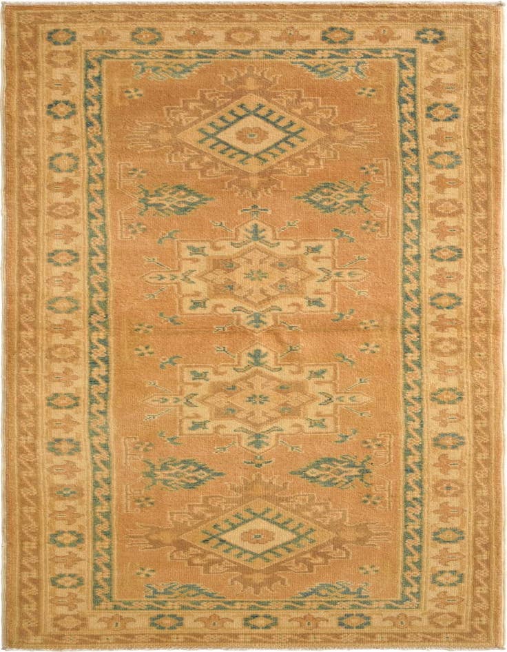 Detail image of 2' 7 x 6' 10 Hand Knotted Oushak Wool Runner Rug