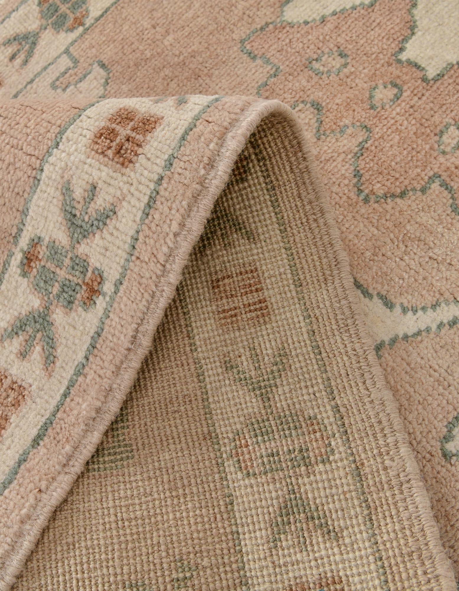 2' 8 x 10' 1 Hand Knotted Oushak Wool Runner Rug