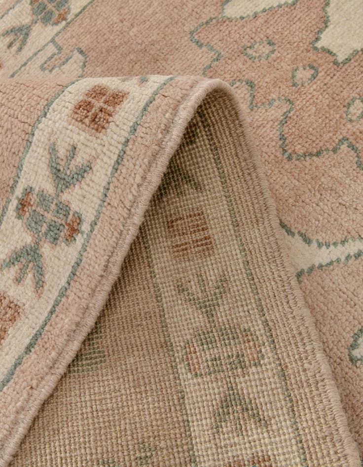 Detail image of 2' 8 x 10' 1  Hand Knotted Oushak Wool Runner Rug
