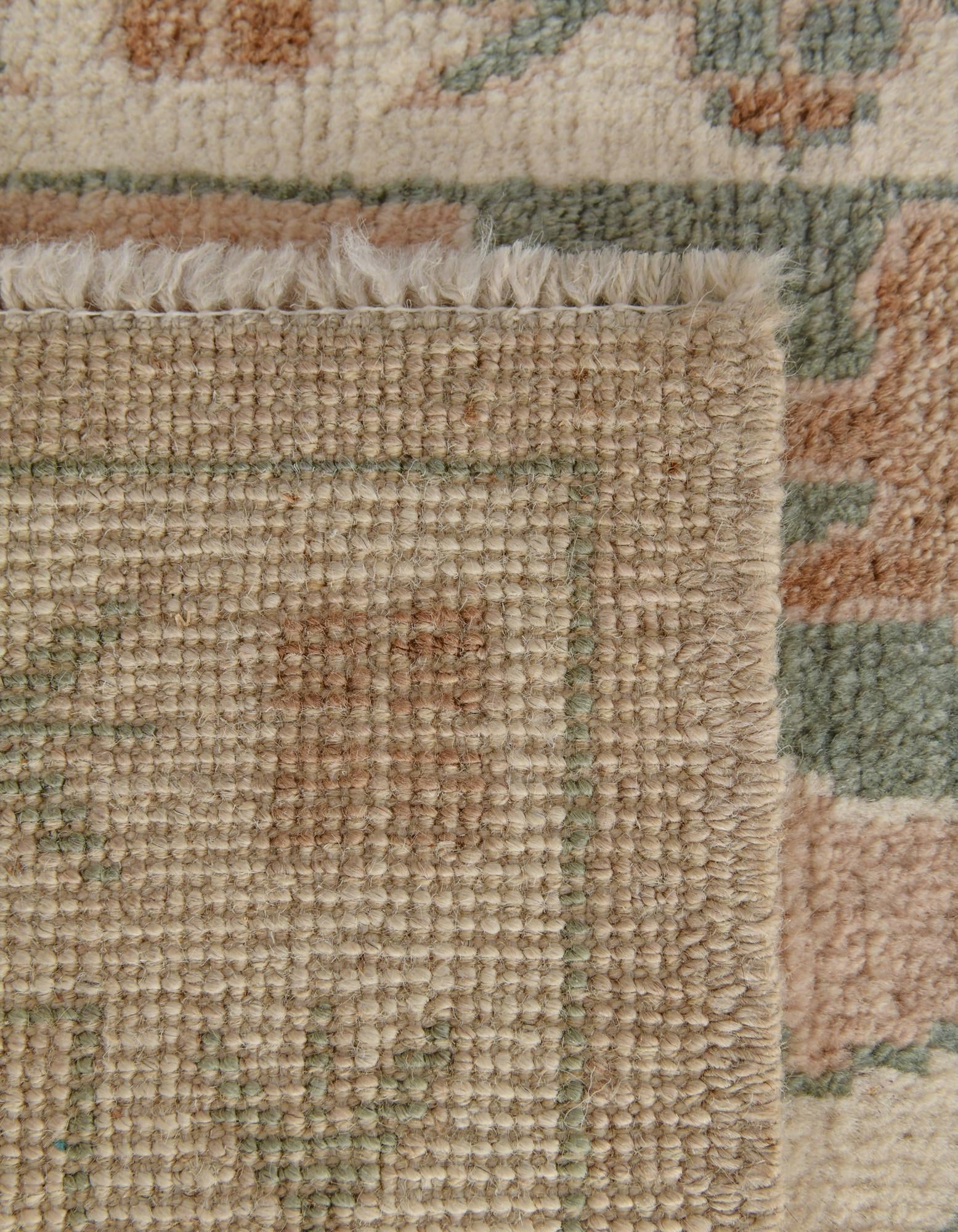 2' 8 x 10' 1 Hand Knotted Oushak Wool Runner Rug