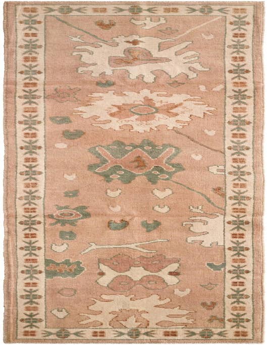 Detail image of 2' 8 x 10' 1 Hand Knotted Oushak Wool Runner Rug