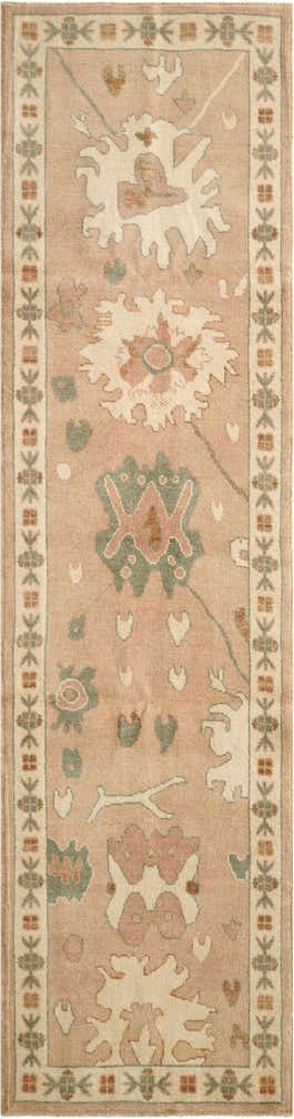 2' 8 x 10' 1 Hand Knotted Oushak Wool Runner Rug